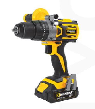 تصویر از دریل پیچ گوشتی شارژی ۲۰ ولت دوسرعته چکشی ۸۰ نیوتن متر - براشلس- ۲ باتری