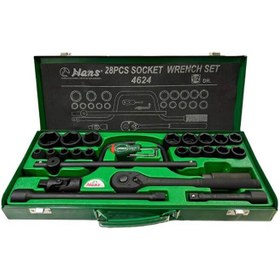 تصویر از جعبه بکس هنس تایوان 24 پارچ مشکی 1/2  