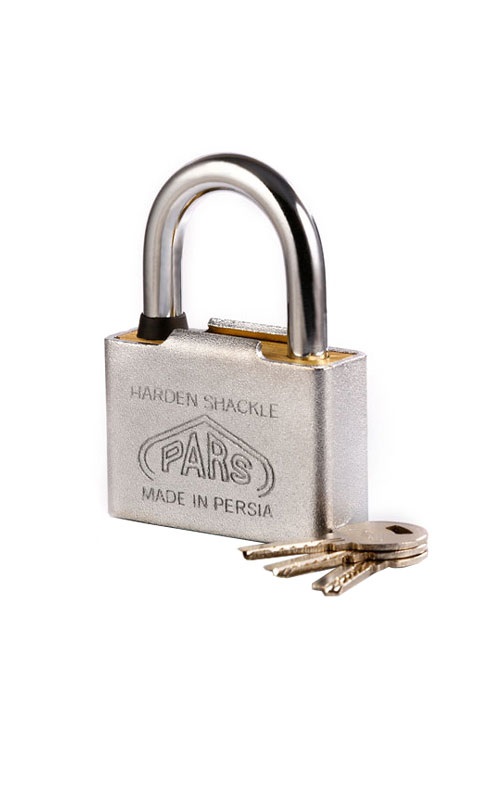 تصویر از قفل آویز پارس روکش دار 55
